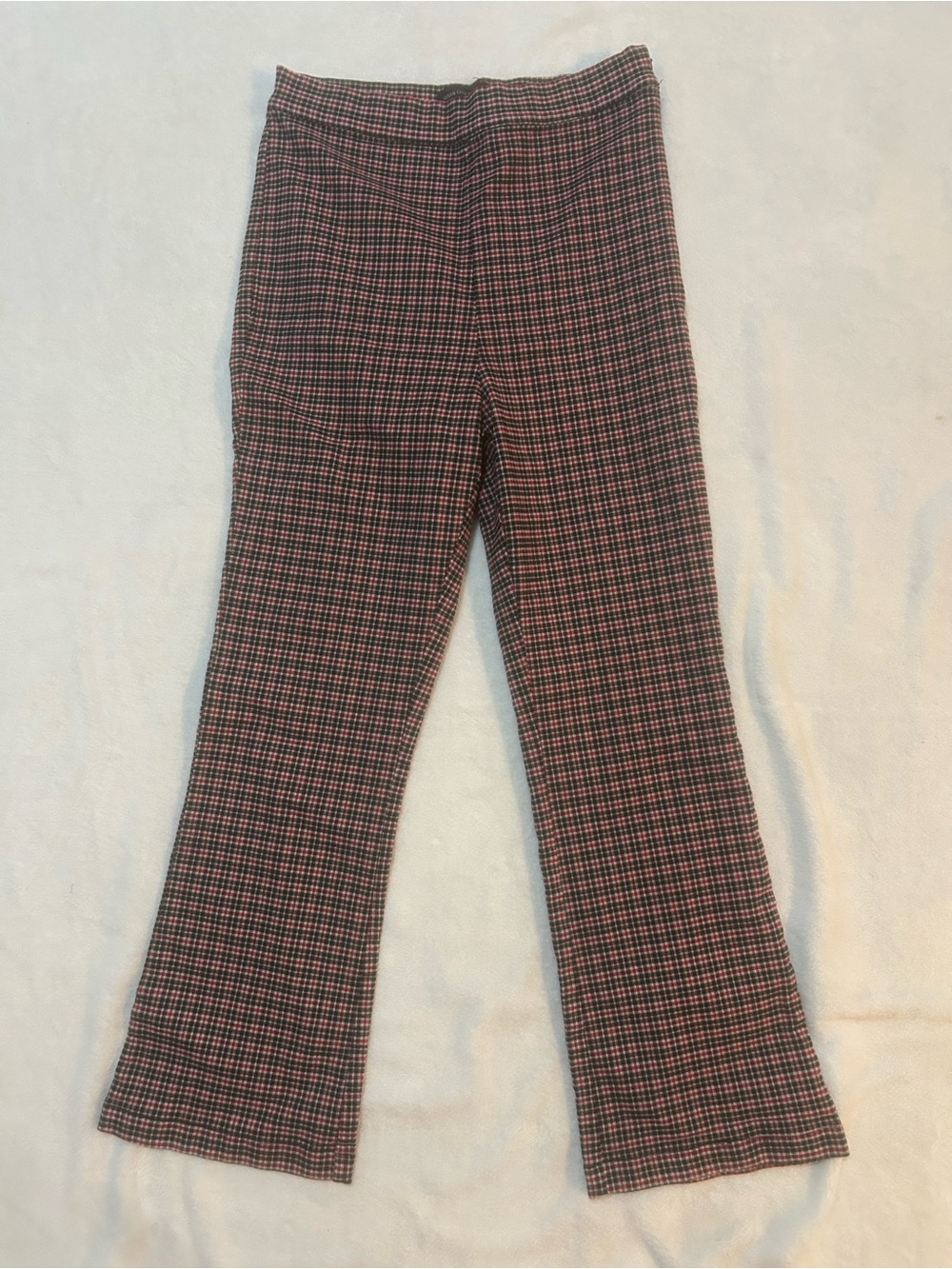 Urban Outfitters Pants Stretchy Plaid in Red and Black - Size 8